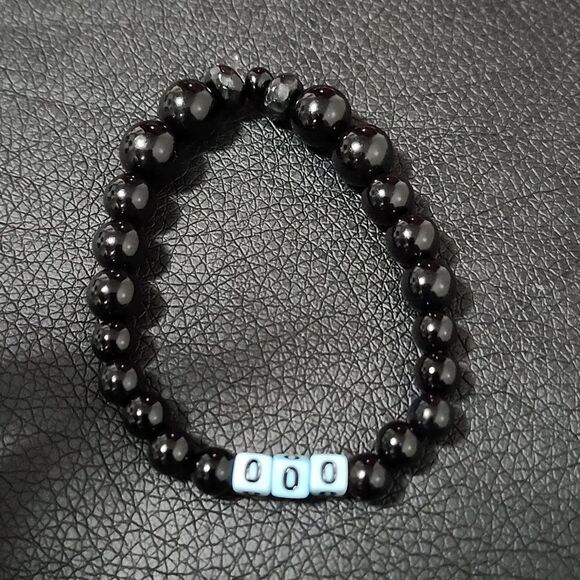 Handmade Celestial Night 000 angel numbers bracelet - Picture 1 of 5